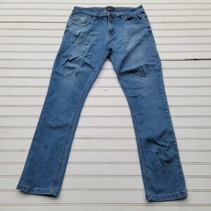 Steve’s Jeans Mens Blue 1040 Athletic Straight Stretch Denim 34x30